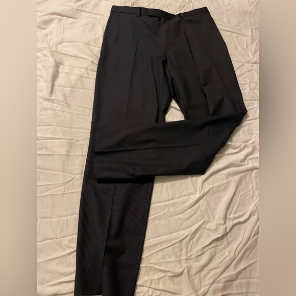 Dark Navy PinStripe Hugo Boss Suit - Jackets and Pants 42R - Picture 2 of 10